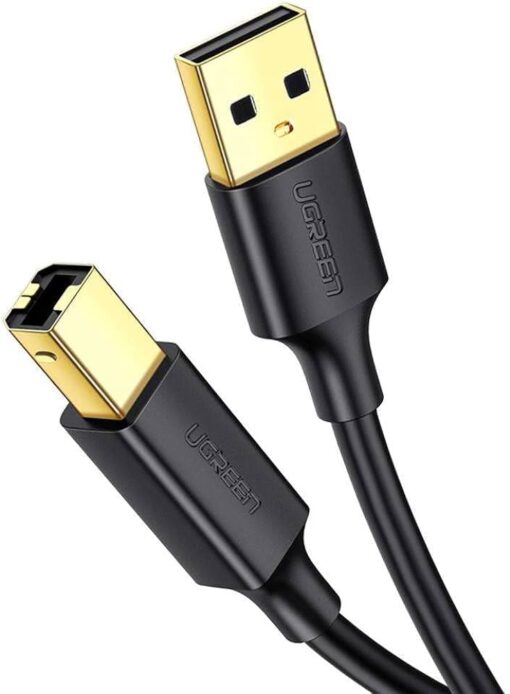 UGREEN USB 2.0 AM to BM Print Cable 1.5m (Black) – US135