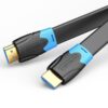 VENTION FLAT HDMI CABLE 0.5M BLACK- VEN-AAKBD