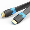 VENTION FLAT HDMI CABLE 1M BLACK-VEN-AAKBF