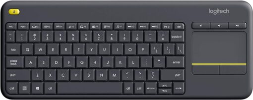 Logitech Wireless Keyboard with TouchPad K400 Plus-Black