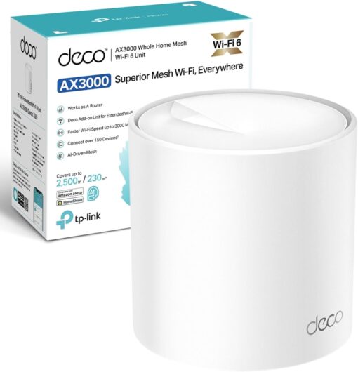 TP-Link Deco X50 AX3000 Whole Home Mesh 6 System (3 Pack)