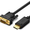 UGREEN DP Male to VGA Male Cable 1.5m – DP105