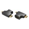 VENTION MINI AND MICRO HDMI MALE TO HDMI FEMALE ADAPTER-VEN-AGFB0