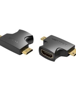 VENTION MINI AND MICRO HDMI MALE TO HDMI FEMALE ADAPTER-VEN-AGFB0