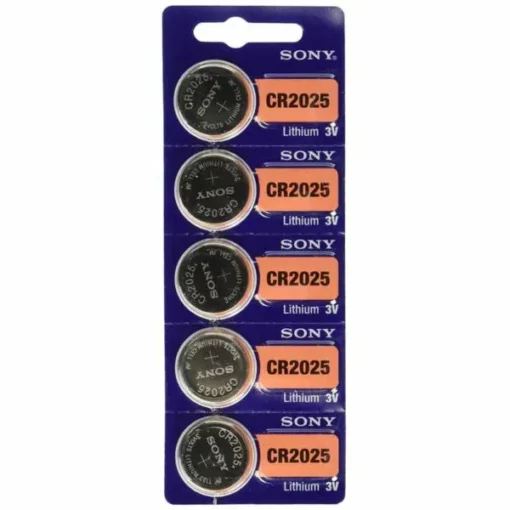 Sony CR2025 3v Lithium 2025 Coin Battery (5-pack)