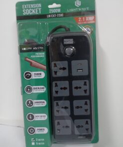 Lightwave EXT 72U Power Extension 7 port 3m Cable