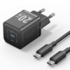 1-Port USB-C GaN Charger (20W) UK-Plug Black