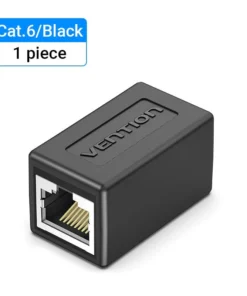 Cat.6 FTP Keystone Jack Coupler Black