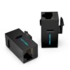 Cat.6 UTP Keystone Jack Coupler Black