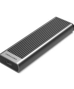 Vention M.2 NVMe SSD Enclosure (USB 3.1 Gen 2-C) with Heat Sink Gray Aluminum Alloy Type 0 Reviews SKU: KPKH0 1G File Transfers in 1 Second Easily Reads 2TB Hard Drives Standard 10Gbps Transfer Rate Intelligent Speed Control Fan Cooling UASP/TRIM Dual Speed-Up Protocols