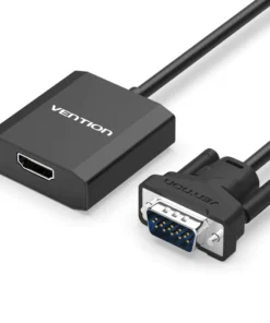 Vention VGA to HDMI Converter (with Female Micro USB & Audio Port) 0.15M Black
