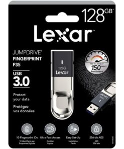 128GB Lexar® Fingerprint F35 USB 3.0 Flash Drive