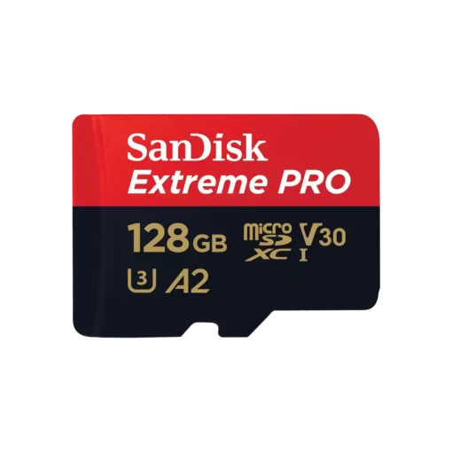 SanDisk Extreme Pro microSD UHS I Card 128GB for 4K Video