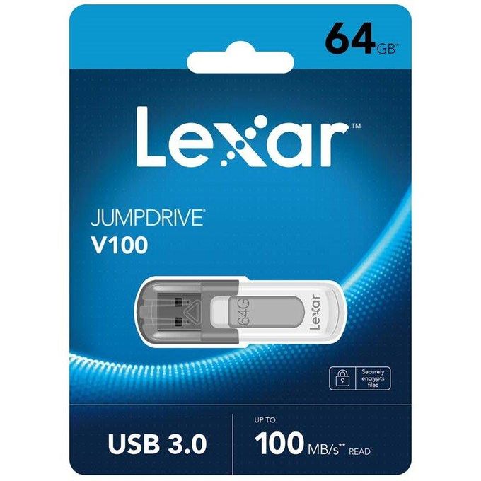 64GB Lexar® JumpDrive® V100 USB 3.0 flash drive