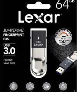 64GB Lexar® Fingerprint F35 USB 3.0 Flash Drive