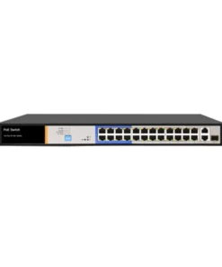 CP Plus 24 Port AI PoE Switch 2 Giga and 1 Giga SFP Uplink Port