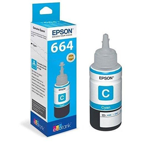 Epson Ink Cart T6642 Cyan EcoTank Ink Bottle Single Pack 70ml