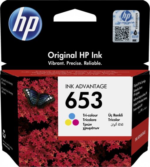 HP 653 Tri-color Ink Cartridge