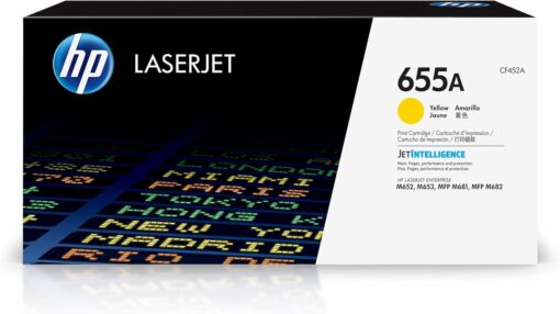 HP 655A Yellow LaserJet Toner Cartridge