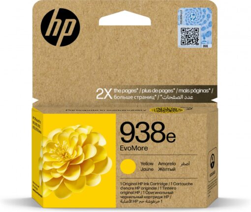 HP 938e EvoMore Yellow Ink Cartridge