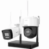 Hikvision - 2MP H.265 One bullet + One PTDome WiFi NVS Kit