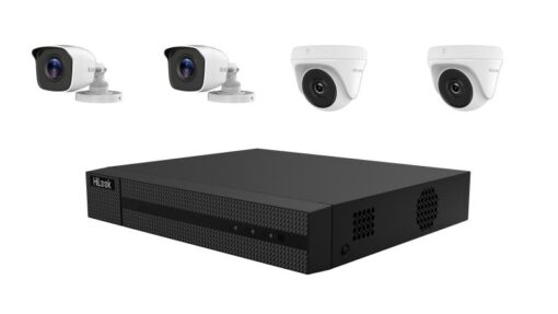 Hikvision- HiLook 4-ch H.265 2 MP Bullet&Turret Kit