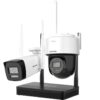 Hikvision – 4MP H.265 One bullet + One PTDome WiFi NVS Kit