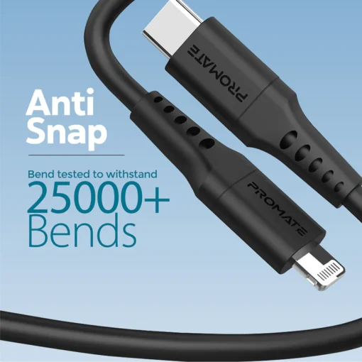 Promate POWERLINK-300 USB-C to Lightning 20W 3M Cable