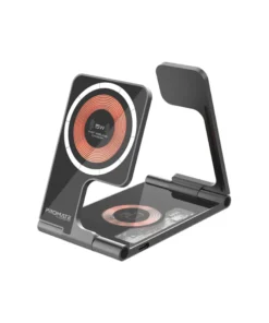 Promate AuraFold-Trio 3 In 1 Wireless Charging Station Ultra-Slim
