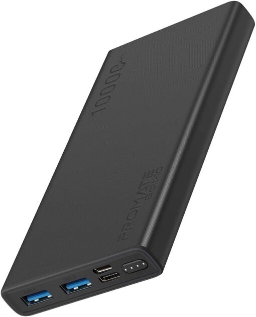 Promate Bolt-10 Dual USB Power Bank 10000mAh