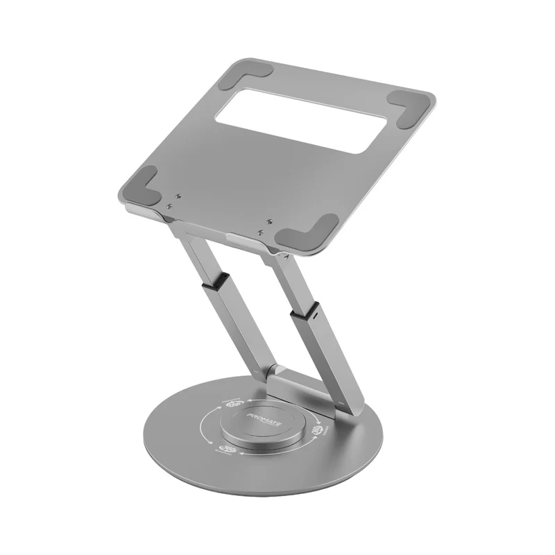 Promate DESKMATE-5.SILVER Ergonomic Multi-Level Aluminum Laptop Stand