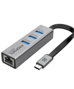 Promate GIGAHUB-C Multi-Port USB-C Hub with Ethernet Adapter