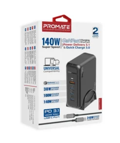 Promate GaNPort-140W GaNFast Charging Station 140W