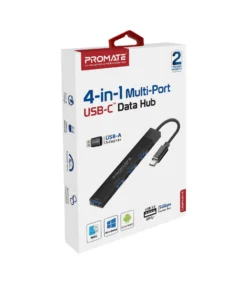 Promate LiteHub-4 4-in-1 Multi-Port USB-C Data Hub