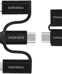 Promate PENTAPOWER 6-in-1 60W Hybrid Multi Connector Cable