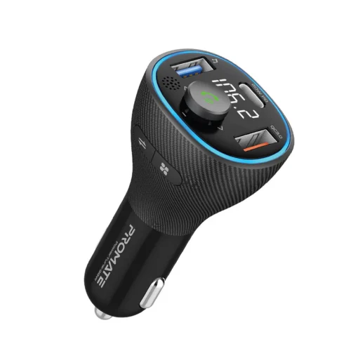 Promate PowerTune-38W Hands-Free Kit with FM Transmitter