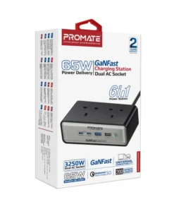 Promate PowerBrix2-Gan65 65W Power Delivery GaNFast