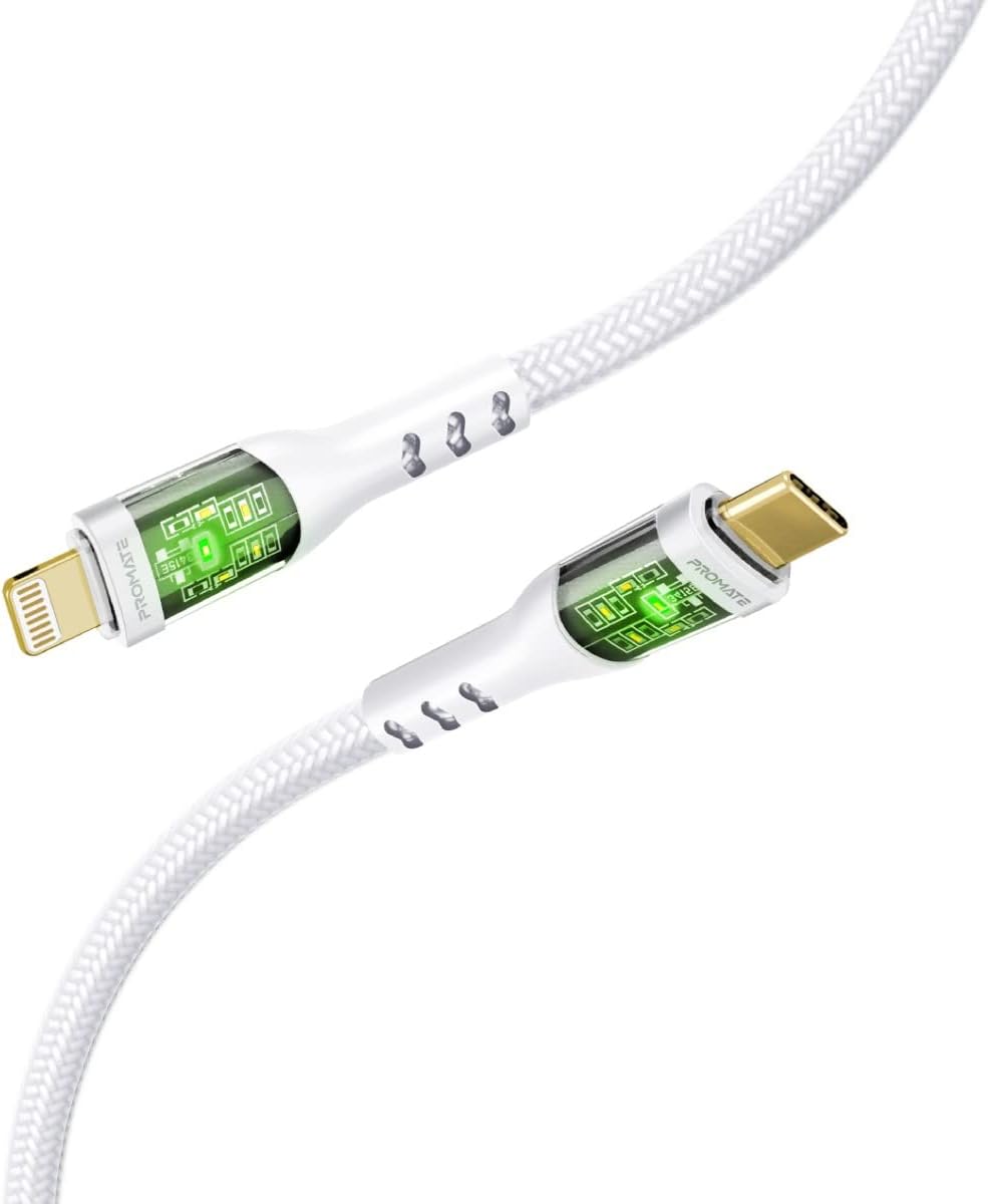 Promate TransLine-Ci 27W Power USB-C to Lightning Cable