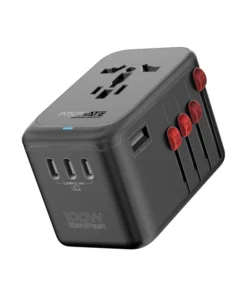 Promate 100W TripMate-GAN100 Universal Travel Adapter