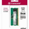 elivers 8GB capacity with 4800MHz speed, CL40 latency, 1Rx16 rank, and 1.1V voltage for laptops.