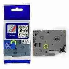 12mm x 8m Black on yellow label tape