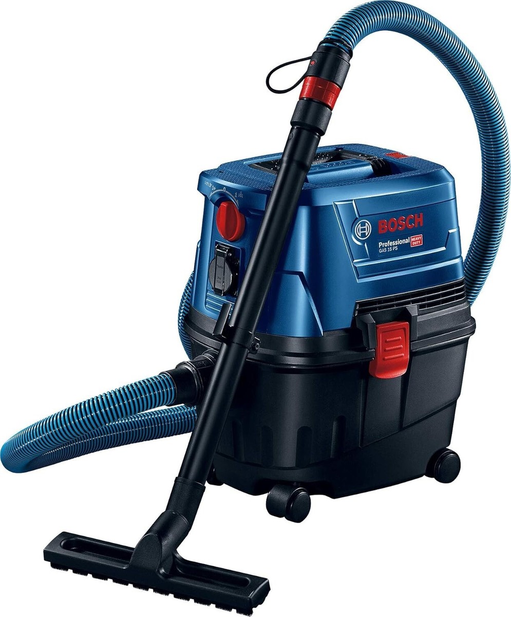 Bosch GAS 15 PS Vacuum Cleaner 1100W, 15L with Power Socket