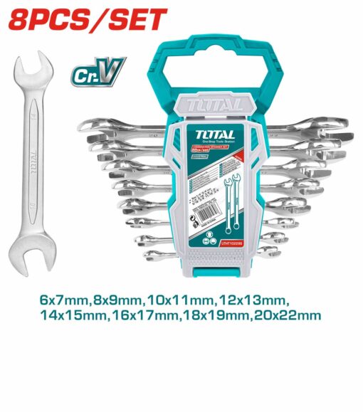 8-Piece Double Open End Spanner Set (THT102386)