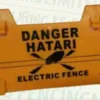 WARNING SIGN PLASTIC (4 CLIPS) SWAHILI/ENGLISH