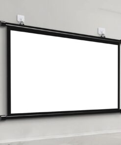 Features: 80 × 60 cm screen size, 4:3 aspect ratio Tensioned surface for flat, distortion-free image Wall-mount installation for stability Matte white material with balanced gain Ideal for presentations and non-widescreen content Office Point 03PSN1001 Projector Screen Wall-Mount 80×60 (4:3)