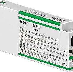 Epson C13T824B00 UltraChrome HDX/HD Green Ink Cartridge – 350ml – Compatible with Epson SureColor Printers