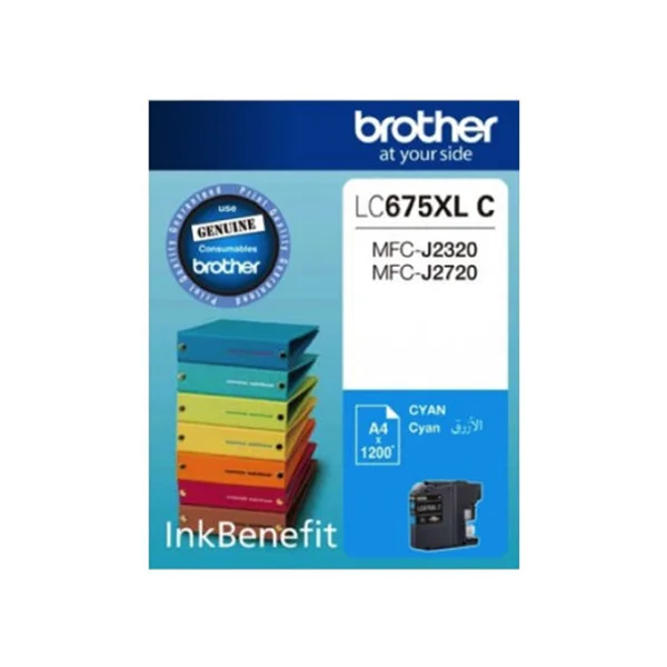 Brother High-Capacity Cyan Ink Cartridge – LC-675XL C