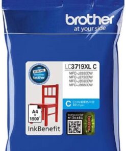 Brother High Yield Cyan Ink Cartridge – 1,500 Pages Yield – LC3719XLC