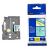 Brother Label Tape 12mm Black on Green – TZE-731