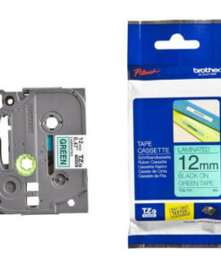 Brother Label Tape 12mm Black on Green – TZE-731